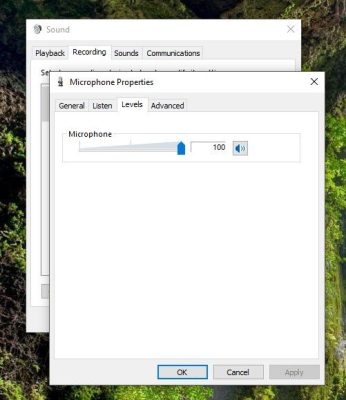 setting up microphone in computer