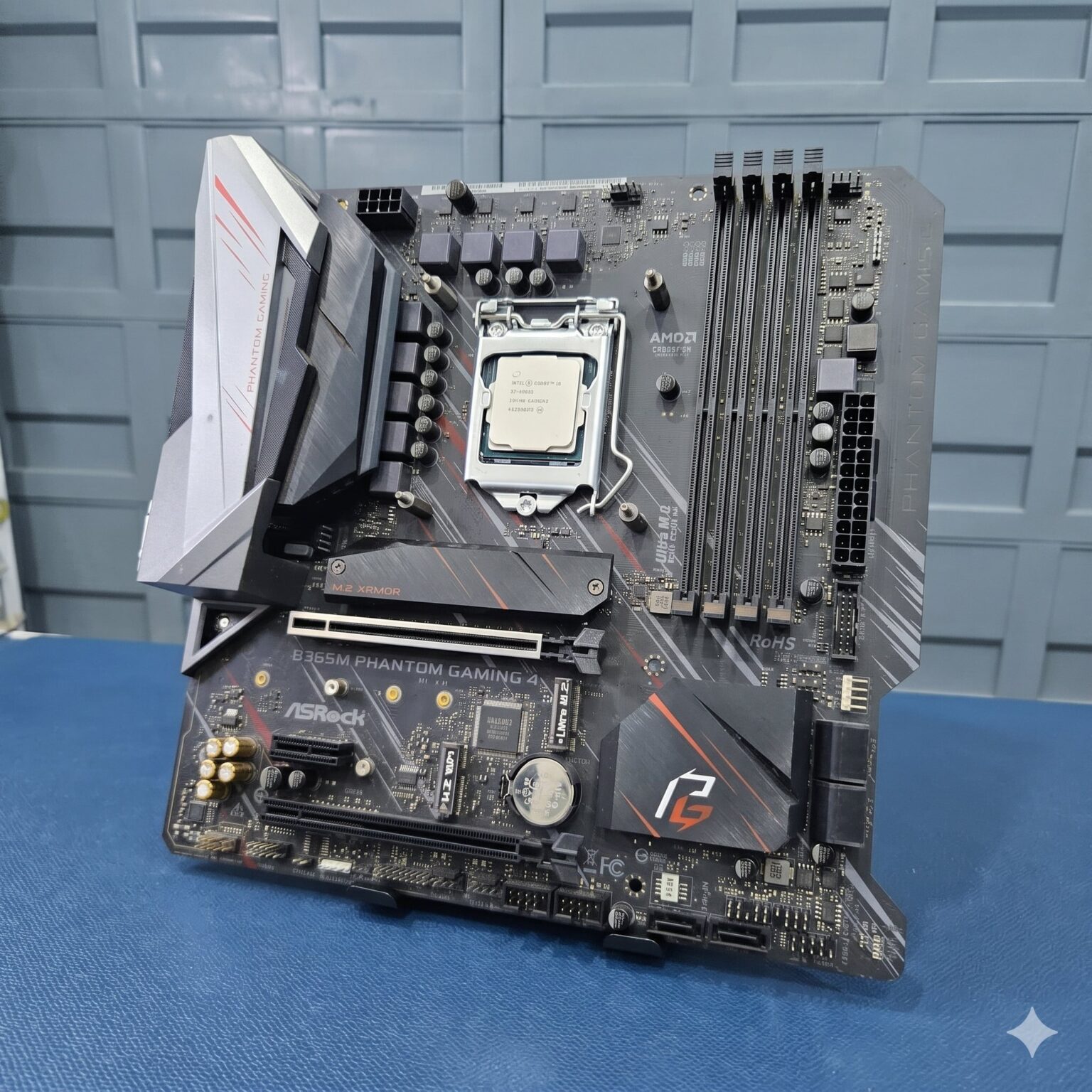 ASRock B365M Phantom Gaming 4 motherboard with Intel CPU - budget gaming desktop build Singapore